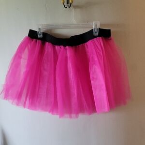 Pink Tulle  Tutu Skirt XL/Plus